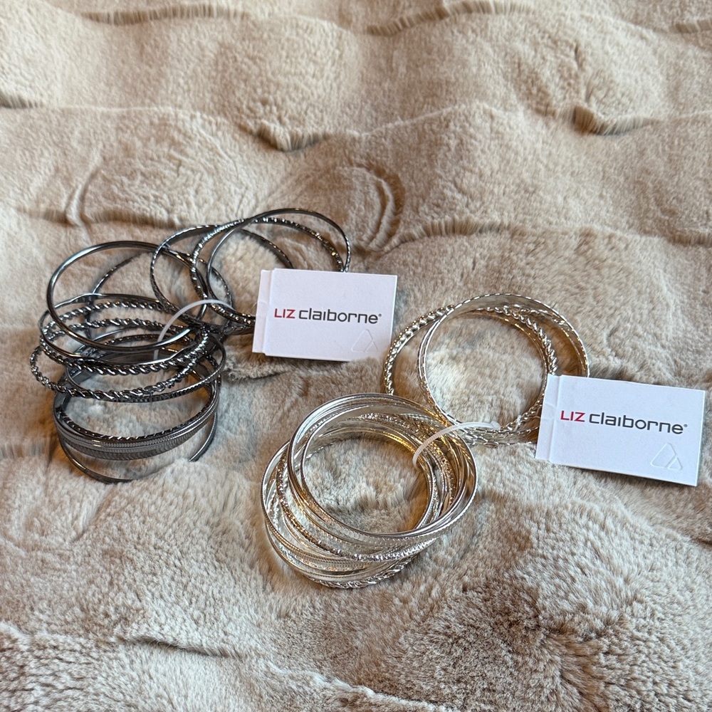 Liz Claiborne Mixed Metal Bangle Collection
